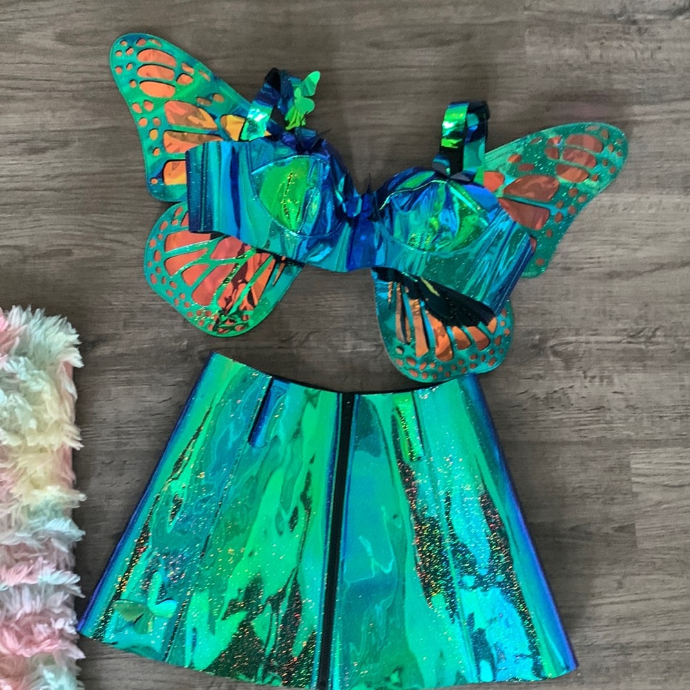 NWOT Dollskill Trick n Treatz medium rave outfit. New never worn